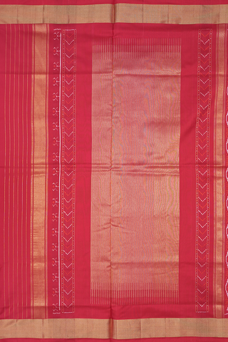Bavanchi Border Chilli Red Pochampally Silk Saree
