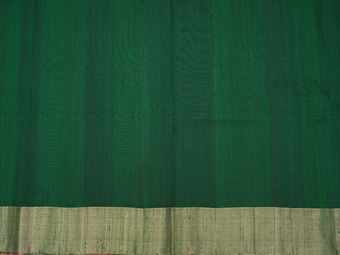 Bavanchi Border Emerald Green Raw Silk Salwar Material
