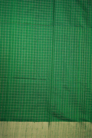 Bavanchi Border Emerald Green Raw Silk Saree