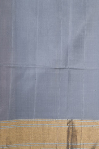 Bavanchi Border In Plain Grey Soft Silk Saree