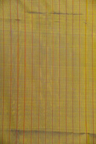 Bavanchi Border In Stripes Golden Yellow Soft Silk Saree