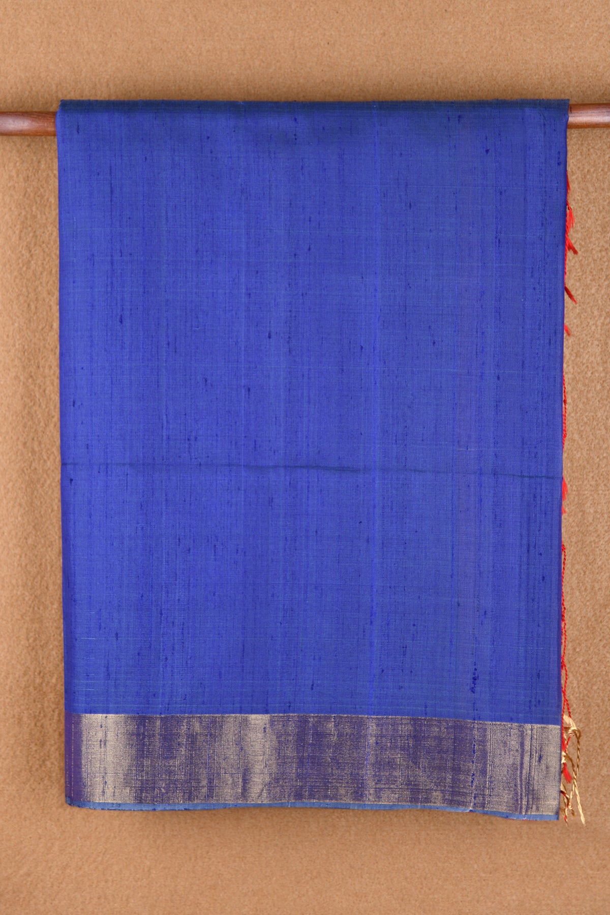Bavanchi Border Lapis Blue Raw Silk Saree