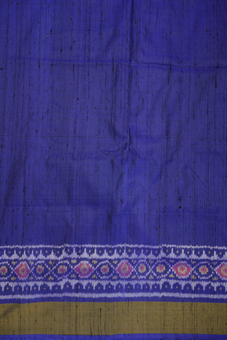 Bavanchi Border Royal Blue Patola Silk Saree