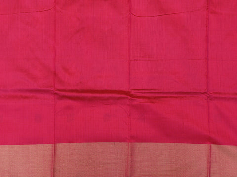 Bavanchi Border With Ikat Design Ramar Blue Pochampally Silk Unstitched Pavadai Sattai Material
