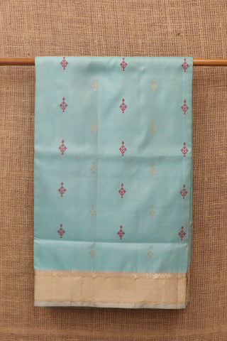 Bavanchi Border With Thread Work Buttis Pastel Blue Soft Silk Saree