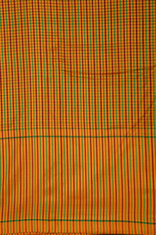 Checked Multicolor Koorainadu Silk Cotton Saree