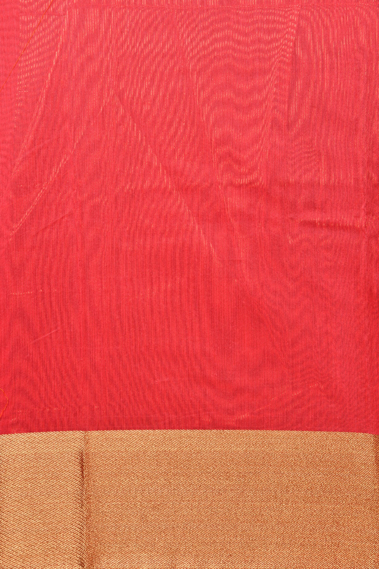 Checked Red Kora Silk Cotton Saree