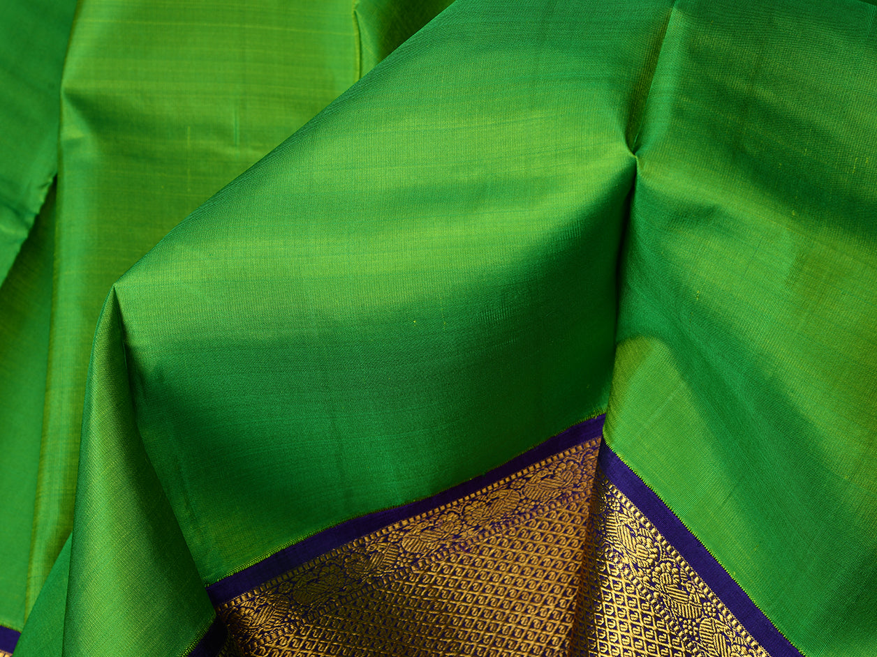 Big Border With Green Kanchipuram Silk Pavadai Sattai Material