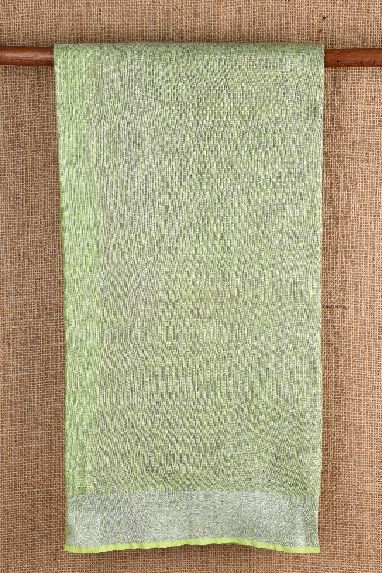 Pastel Green Linen Saree