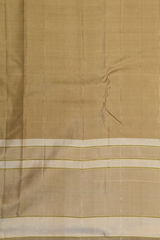 Big Border In Stripes Mustard Yellow Kanchipuram Silk Saree