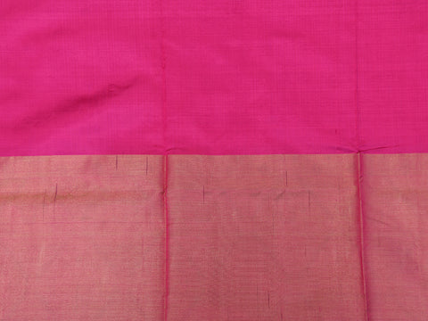 Big Tissue Border In Buttis Off White Pochampally Silk Unstitched Pavadai Sattai Material