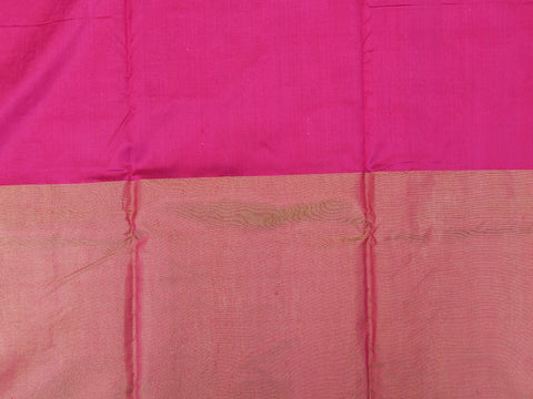 Big Tissue Border In Buttis Yellow Pochampally Silk Unstitched Pavadai Sattai Material
