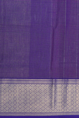 Zari Border In Stripes Purple Maheswari Silk Cotton Saree
