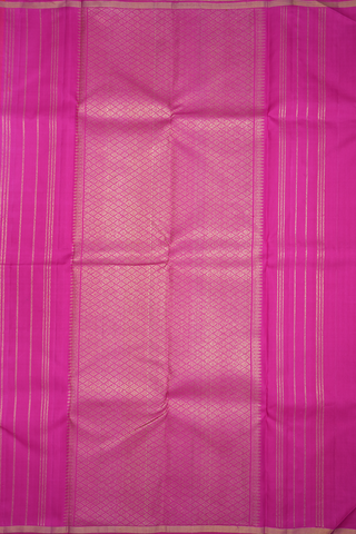 Bindi Zari Design Hot Pink Kanchipuram Silk Saree