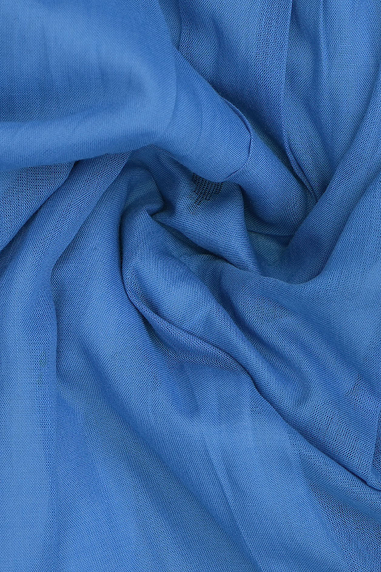 Front Tie-Up Neck With Buttis Azure Blue Cotton Long Kurta