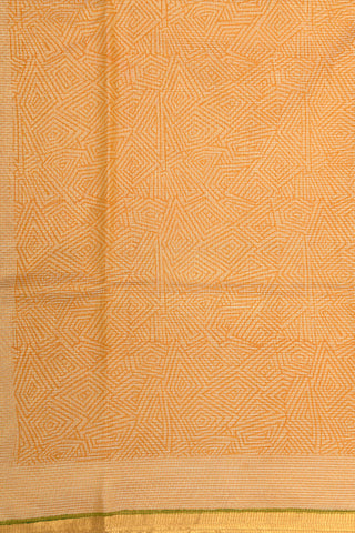 Allover Pattern Mustard Kota Cotton Saree