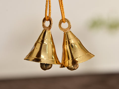 Brass Hanging Bell Set