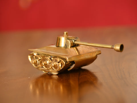 Brass Showcase Small Army Tanker Toy