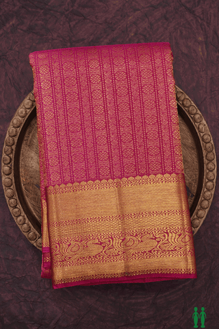 Brocade Design Magenta Kanchipuram Silk Saree