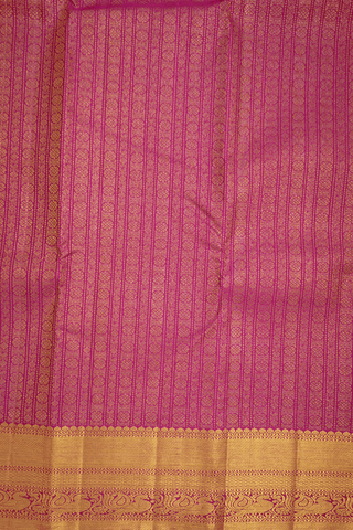 Brocade Design Magenta Kanchipuram Silk Saree
