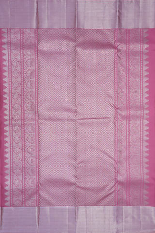 Zari Border In Brocade Orchid Pink Kanchipuram Silk Saree