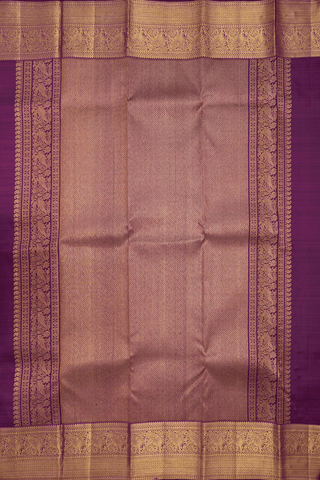 Brocade Design Plum Purple Kanchipuram Silk Saree