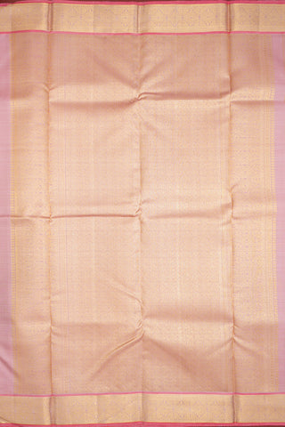 Brocade Pattern Blush Pink Kanchipuram Silk Saree