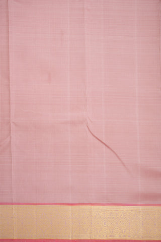 Brocade Pattern Blush Pink Kanchipuram Silk Saree