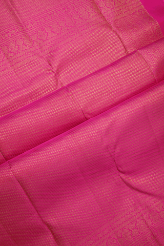 Brocade Zari Design Magenta Kanchipuram Silk Saree