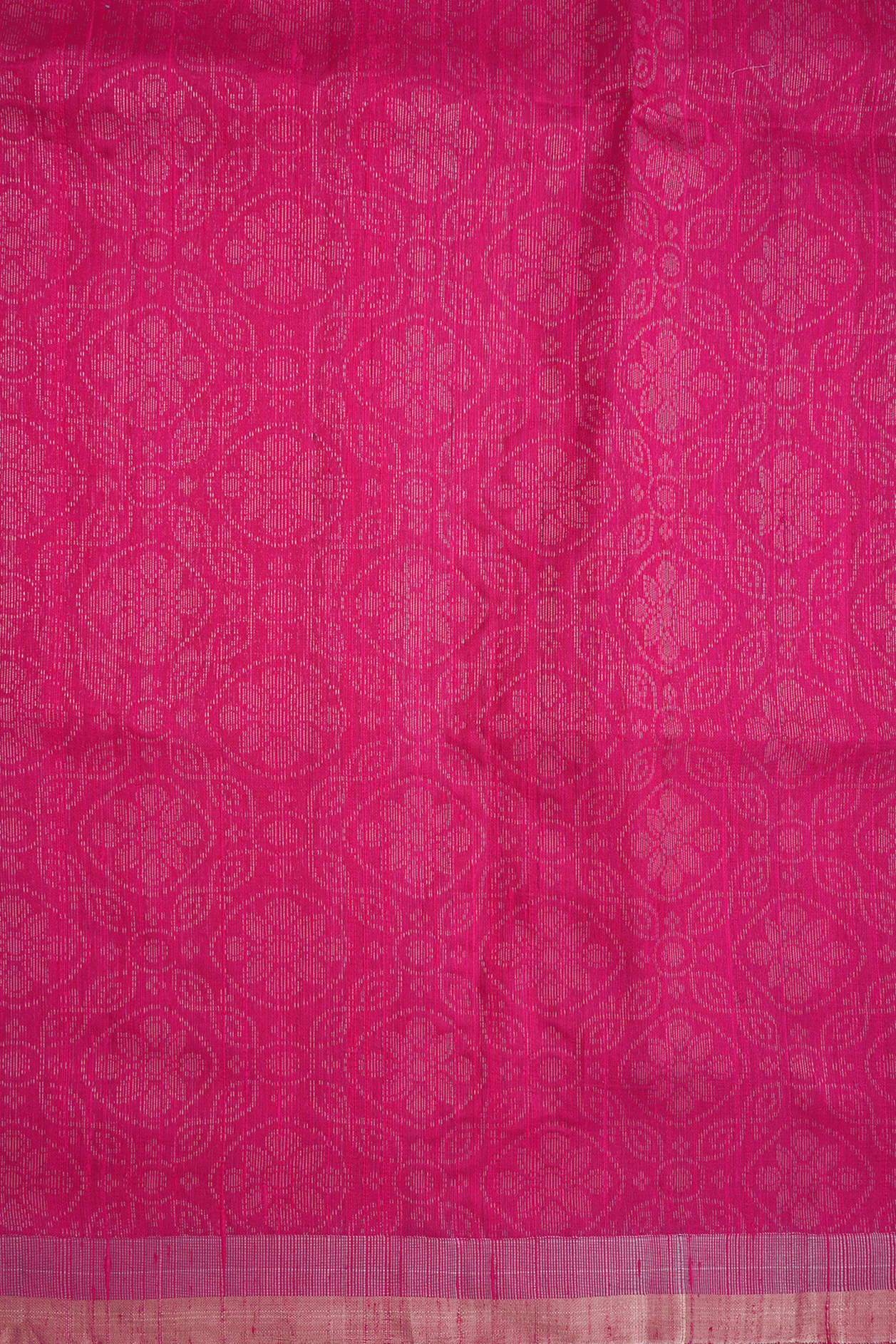 Brocade Zari Design Rani Pink Raw Silk Saree