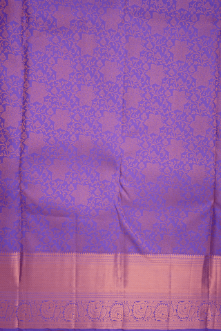 Brocade Zari Design Soft Purple Kanchipuram Silk Saree