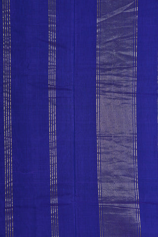 Rudraksh Border In Cobalt Blue Nine Yards Cotton Saree