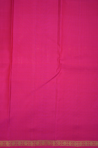 Chakram Zari Motifs Rani Pink Kanchipuram Silk Saree