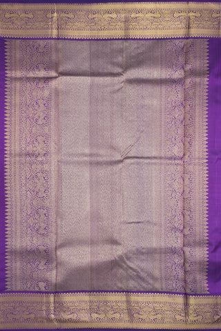 Chakram Threadwork Motif Lilac Purple Kanchipuram Silk Saree