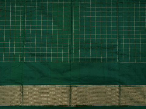 Check Design Yellow Pochampally Silk Pavadai Sattai Material