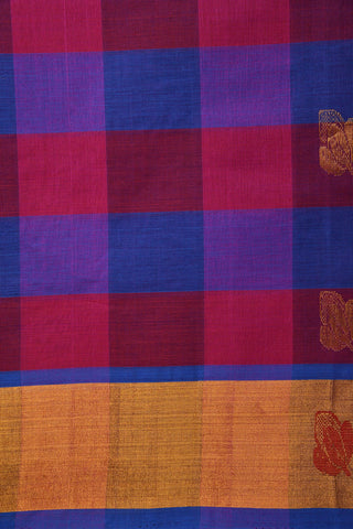 Checked With Multicolor Venkatagiri Cotton Saree