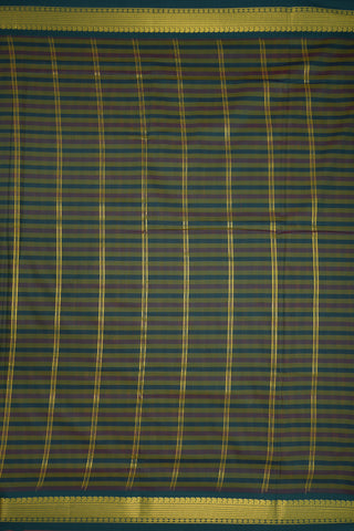 Checked Design Multicolor Apoorva Nine Yards Cotton Saree
