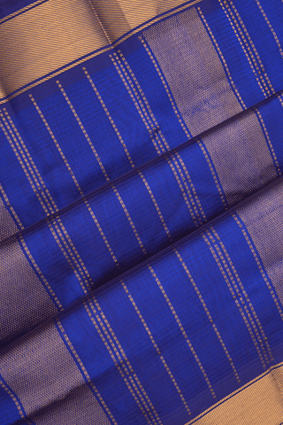 Checked Design Pink And Blue Traditional Silk Cotton Saree