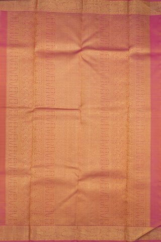 Checked Threadwork Motifs Yellow Kanchipuram Silk Saree