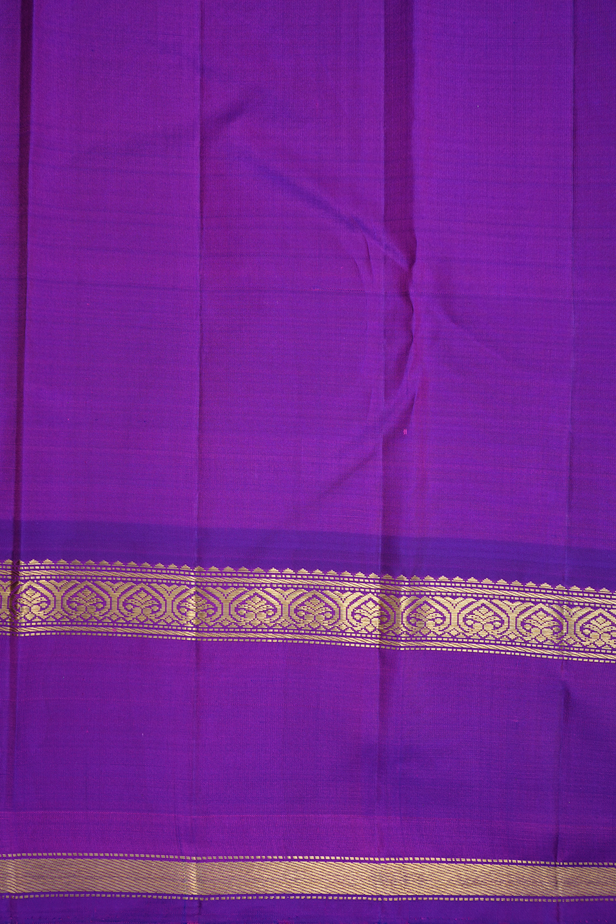 Checks Design Green And Purple Kanchipuram Silk Saree