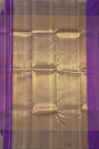 Checks Design Plum Purple Kanchipuram Silk Saree