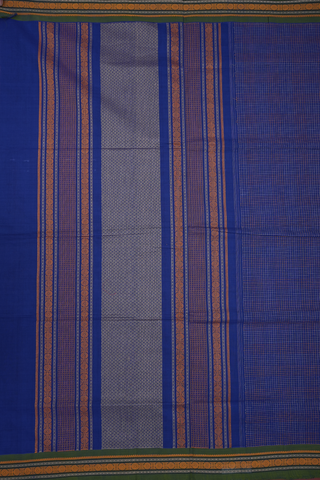 Checks Design Royal Blue Coimbatore Cotton Saree