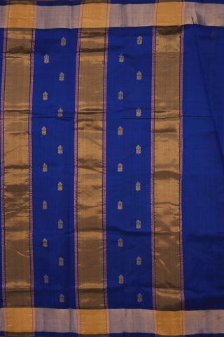 Checks With Buttas Magenta Traditional Silk Cotton Saree