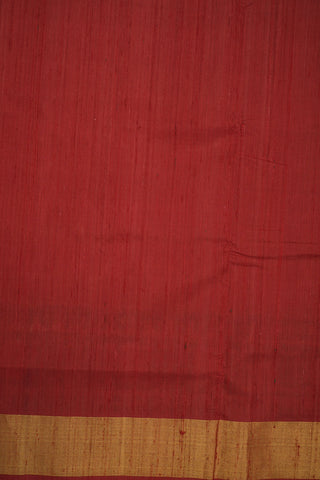 Chevron Design Cherry Red Patola Silk Saree