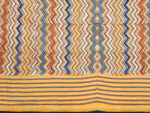 Chevron Design Multicolor Cotton Double Quilt