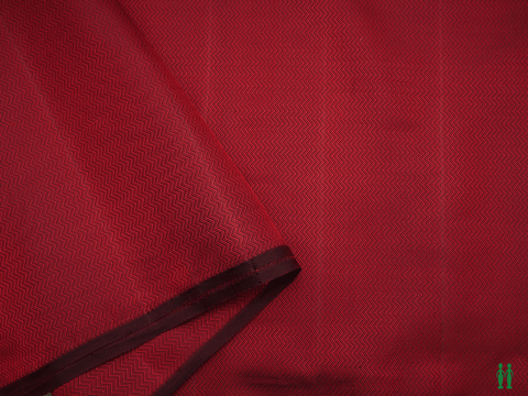 Chevron Design Ruby Red Kanchipuram Blouse Material