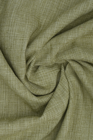Chinese Collar Plain Fern Green Cotton Long Kurta