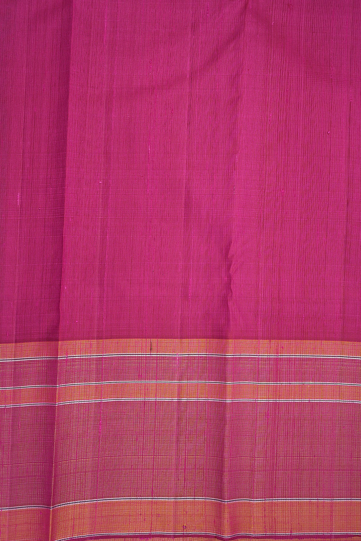 Contrast Border Multicolor Kanchipuram Silk Saree