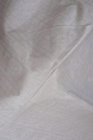 Contrast Border Plain Greyish Beige Coimbatore Cotton Saree