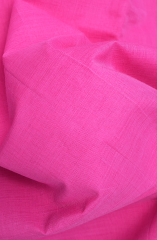 Contrast Border Plain Rose Pink Mangalagiri Cotton Saree